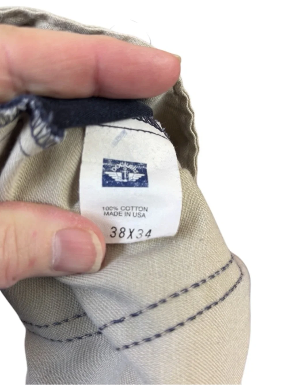 Dockers Men's black pleated chinos, size 38/34, vintage, office, dressy, casual - Picture 9 of 10